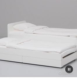 Letto ikea singono con secondo letto e cassetti