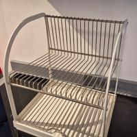 Scolapiatti IKEA Acciaio Argento Bianco