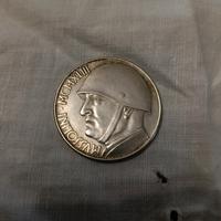 Moneta 20 Lire Commemorativa Mussolini