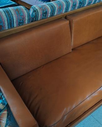 Divano Semipelle Stile Vintage
