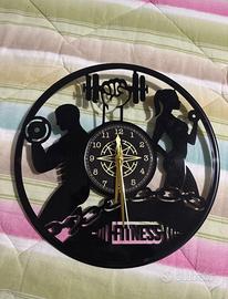 Orologio in vinile con tema fitness/palestra