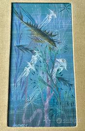 Pino Melis Quadro Arte Sarda Fauna Marina Sardegna