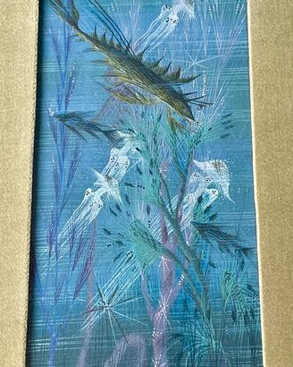 Pino Melis Quadro Arte Sarda Fauna Marina Sardegna
