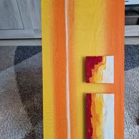 Quadro astratto 50 x 25 cm