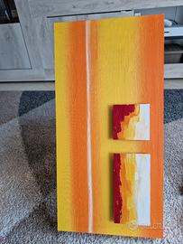 Quadro astratto 50 x 25 cm