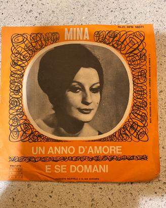 DISCO VINILE 45 GIRI MINA