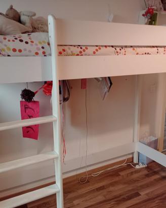 letto a soppalco bambini + scrivania