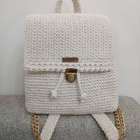 Zainetto fatto a mano all'uncinetto 