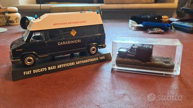 Lotto 2 Modellini Carabinieri Fiat ducato,fiorino