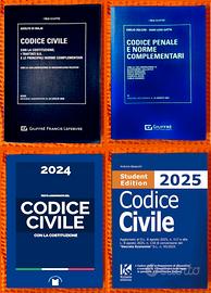 testi codice civile e penale anni vari 2020-2025
