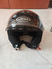 Casco Moto Scooter JFM 418 Jet Nero Opaco XXL