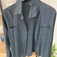 Camicia in seta nera