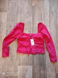 Blusa Mango Rosa – NUOVA con Etichetta