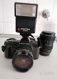 Pentax P30n + zoom e flash