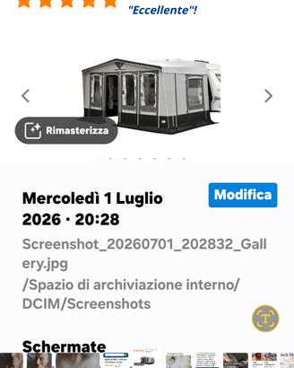 veranda per roulotte