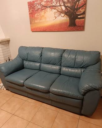 Coppia divani in pelle