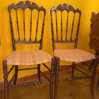 Coppia Sedie Vintage Chiavarina anni ’60/70