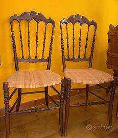 Coppia Sedie Vintage Chiavarina anni ’60/70