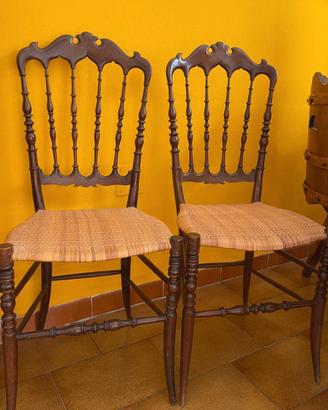 Coppia Sedie Vintage Chiavarina anni ’60/70