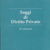 "Bocchini Saggi di diritto privato CED 1996"