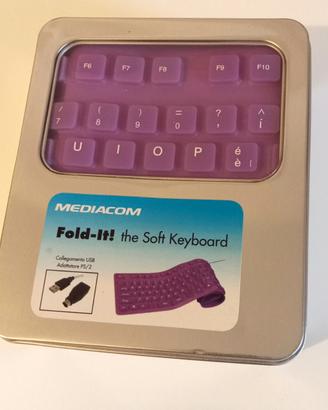 Tastiera pieghevole in gomma soft keyboard 