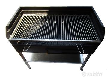 Barbecue con griglia in acciaio inox 100 cm