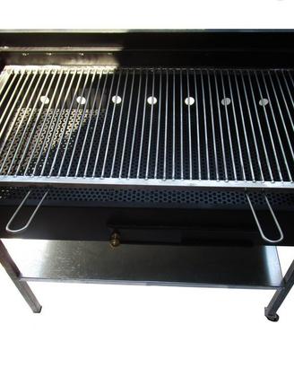 Barbecue con griglia in acciaio inox 100 cm