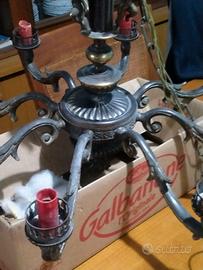 LAMPADARIO IN OTTONE