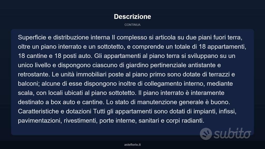 Appartamento – Marcellina, Bivio - Altro