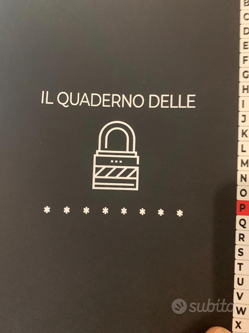 Quaderno delle Password: Diario per password - Libri e Riviste In vendita a  Salerno