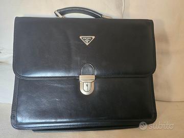 Borsa Ventiquattrore PRADA Vintage - Pelle Nera