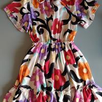 abito a fiori riskkio taglia s