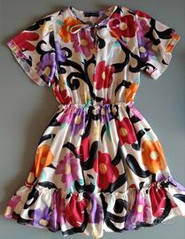 abito a fiori riskkio taglia s