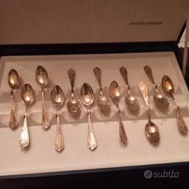 1 confezione originale cucchiaini Argento 800