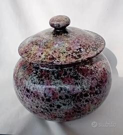 Portacaramelle ceramica Deruta  maculato 