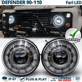Fari LED per Land Rover Defender 90 110 OMOLOGATI