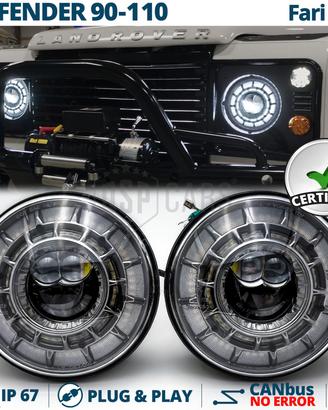 Fari LED per Land Rover Defender 90 110 OMOLOGATI