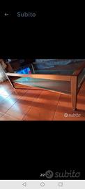 tavolino salotto doppio cristallo 