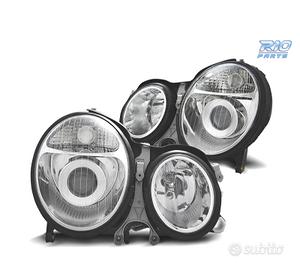 FARI MERCEDES CLASSE E W210 99-02 FONDO CROMATO