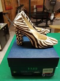 Décolleté cavallino zebrato