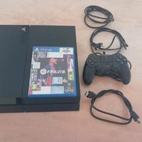 ps4 con gioco usato FIFA 21 + joestick con filo