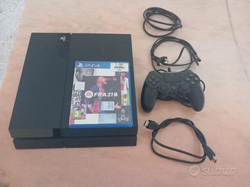 ps4 con gioco usato FIFA 21 + joestick con filo