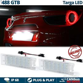 Luci TARGA LED per FERRARI 488 Placchette CANbus