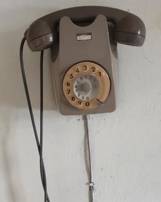 telefono da parete  a disco 