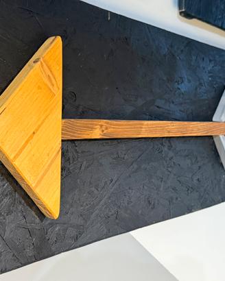 Quadro decorativo freccia in legno artigianale