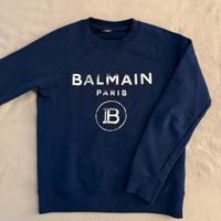 Felpa Balmain Blu, logo, taglia S