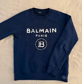 Felpa Balmain Blu, logo, taglia S