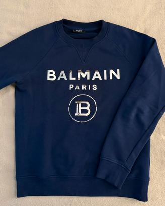 Felpa Balmain Blu, logo, taglia S