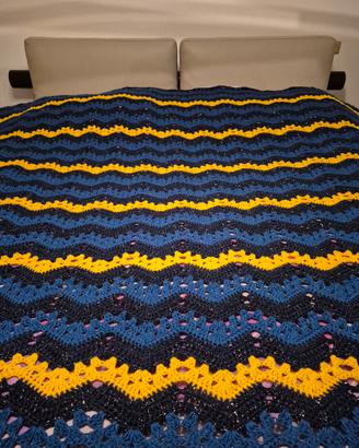 Coperta matrimoniale ad uncinetto 