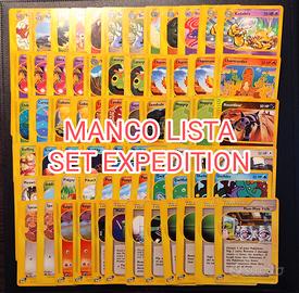 Manco Lista set expedition Pokemon old